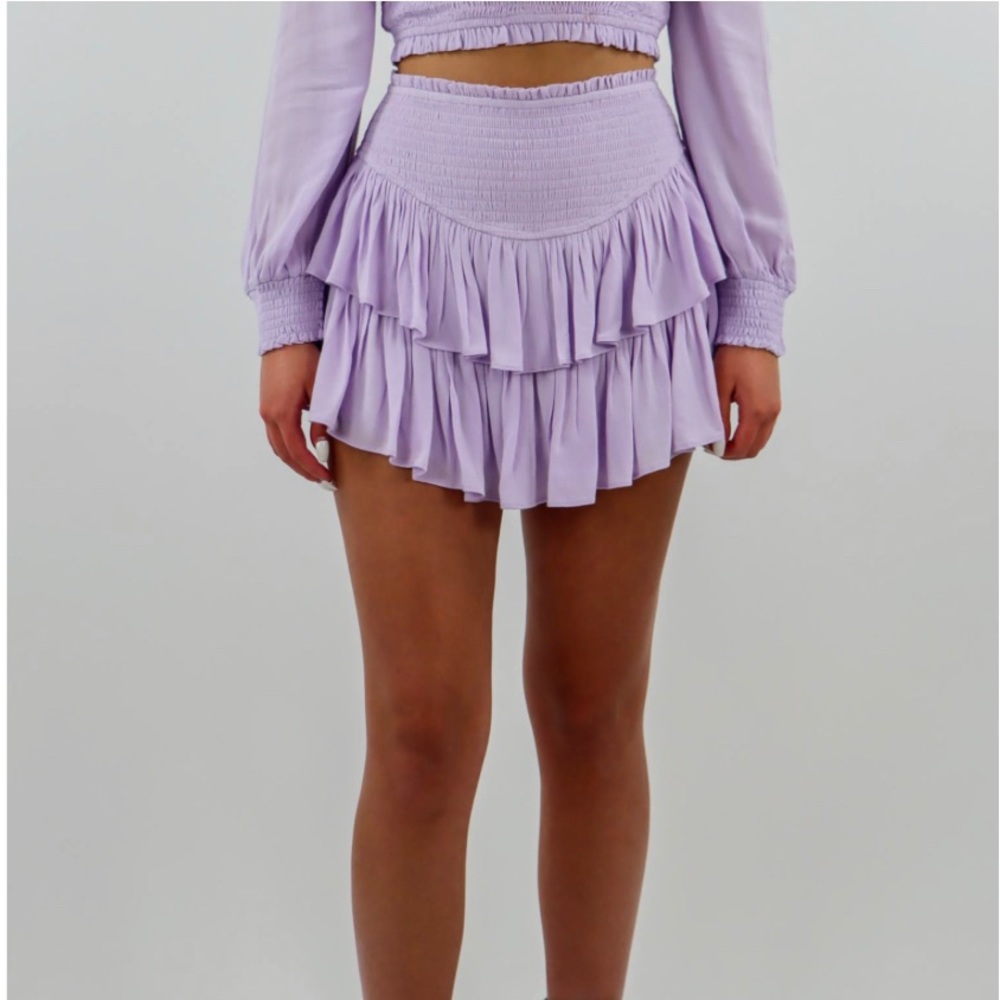 Rock N Rags Lavender Mini Skirt